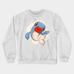 Big Lips Funny Fish Crewneck Sweatshirt